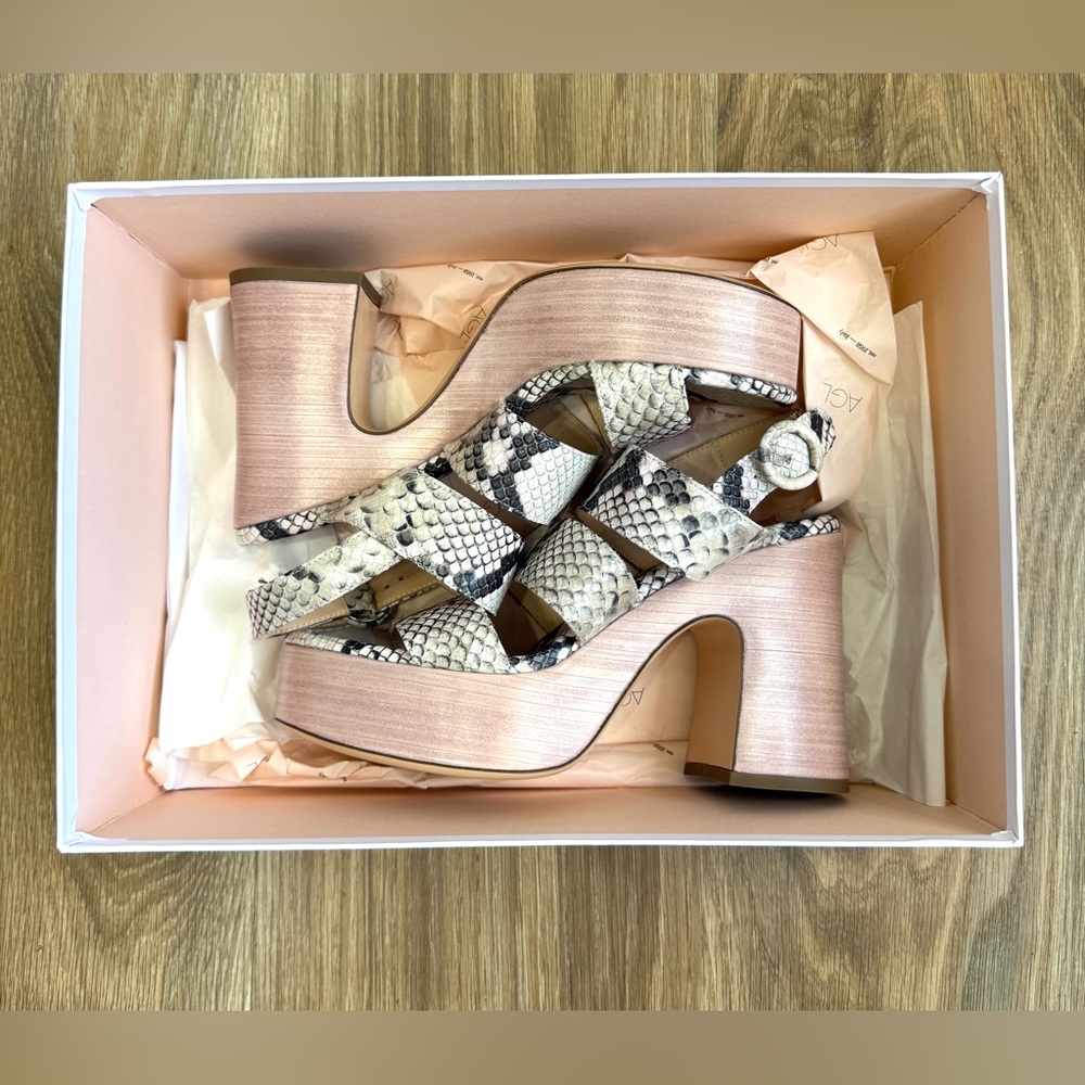 AGL Sista Multiband Python Platform Sandals Size … - image 5